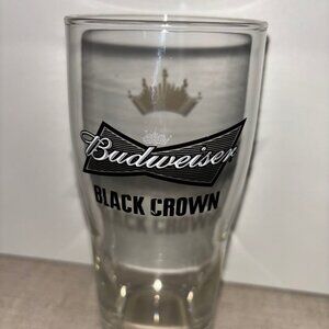 Budweiser Black Crown Pint Glass